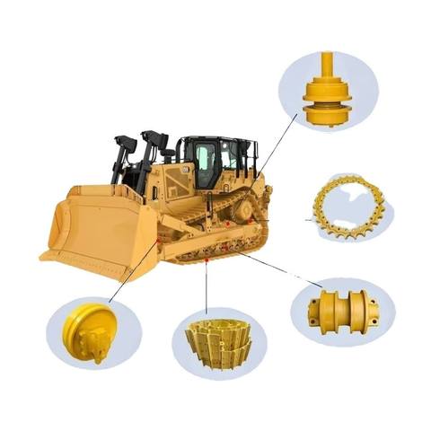 推土机 Undercarriage 配件 适用于 卡特 CAT卡特 D6M D6H Bottom 压路机 支重轮 工程机械 配件