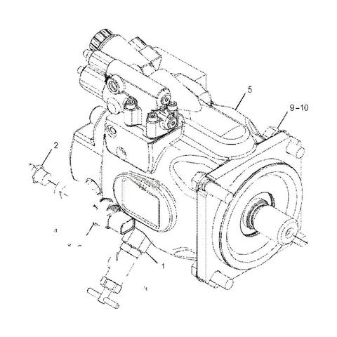 Hydraulic 柱塞泵 3073069 适用于 CAT卡特 Backhoe 装载机 390D 液压泵 配件 307-3069 3073069