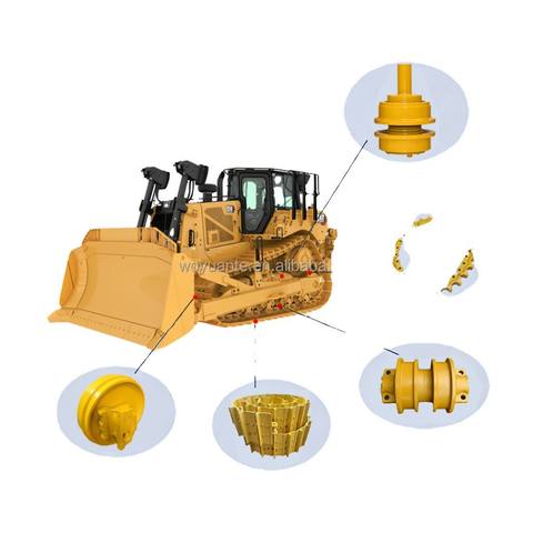 适用于 卡特 D7 D7R/D7H 推土机 配件 链轨 Chain & Shoe Set 托链轮 Front 引导轮 链轮 Segment 支重轮